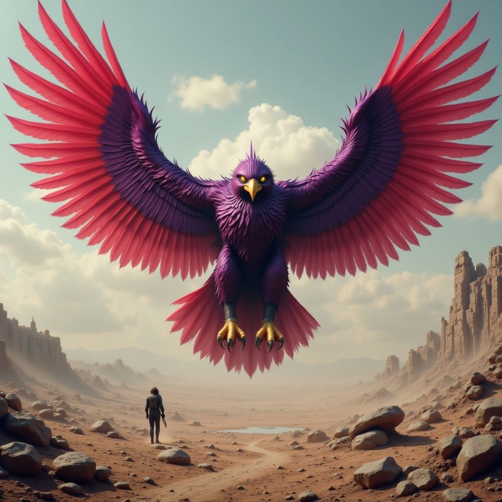 Apocalyptic Falcon with Cybernetic Augmentation