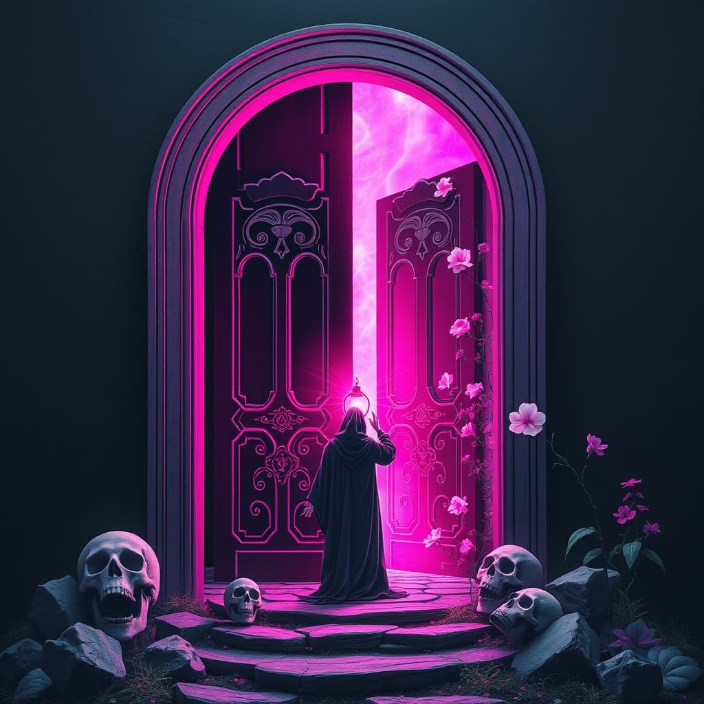 Death Is A Door: Dimensional Tarot Card