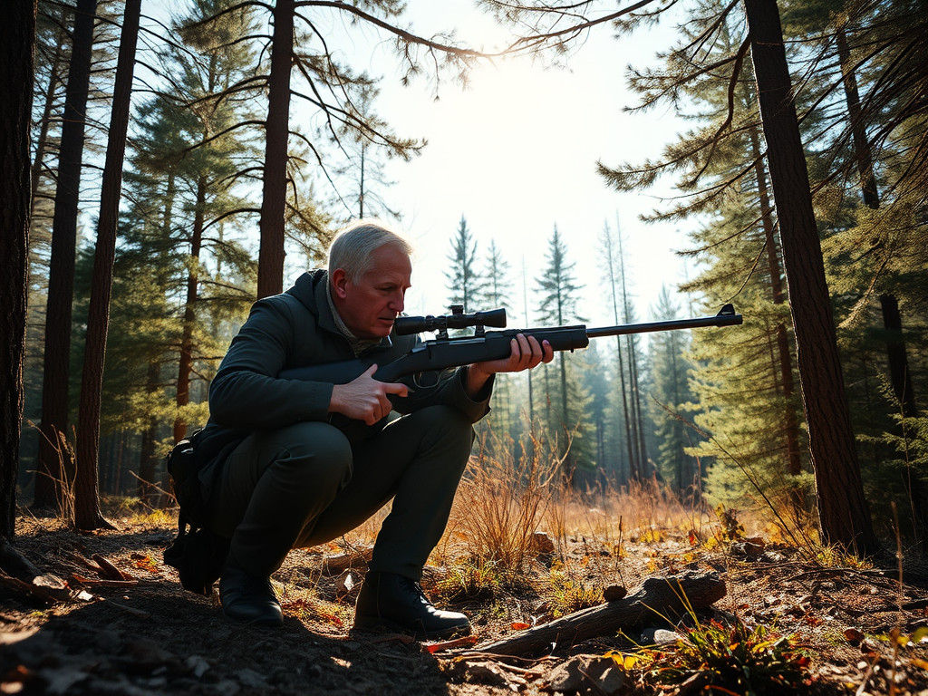 Controversial Depiction of Politician Hunting in Woods