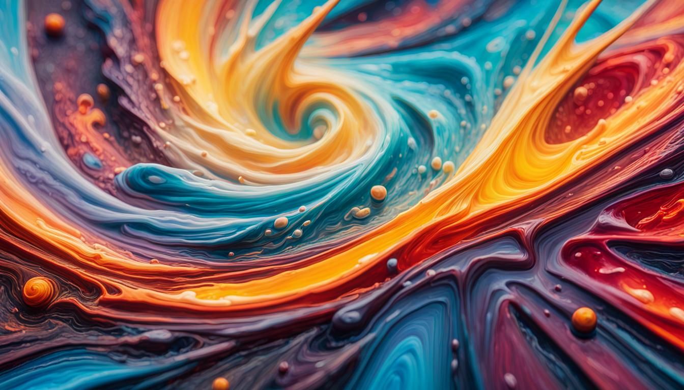 Celestial Stars in Impasto Style