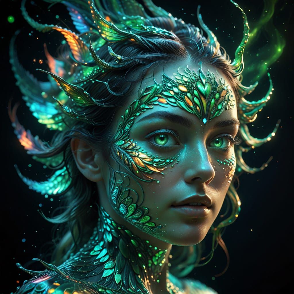 Luminescent Being in Ethereal Splendor