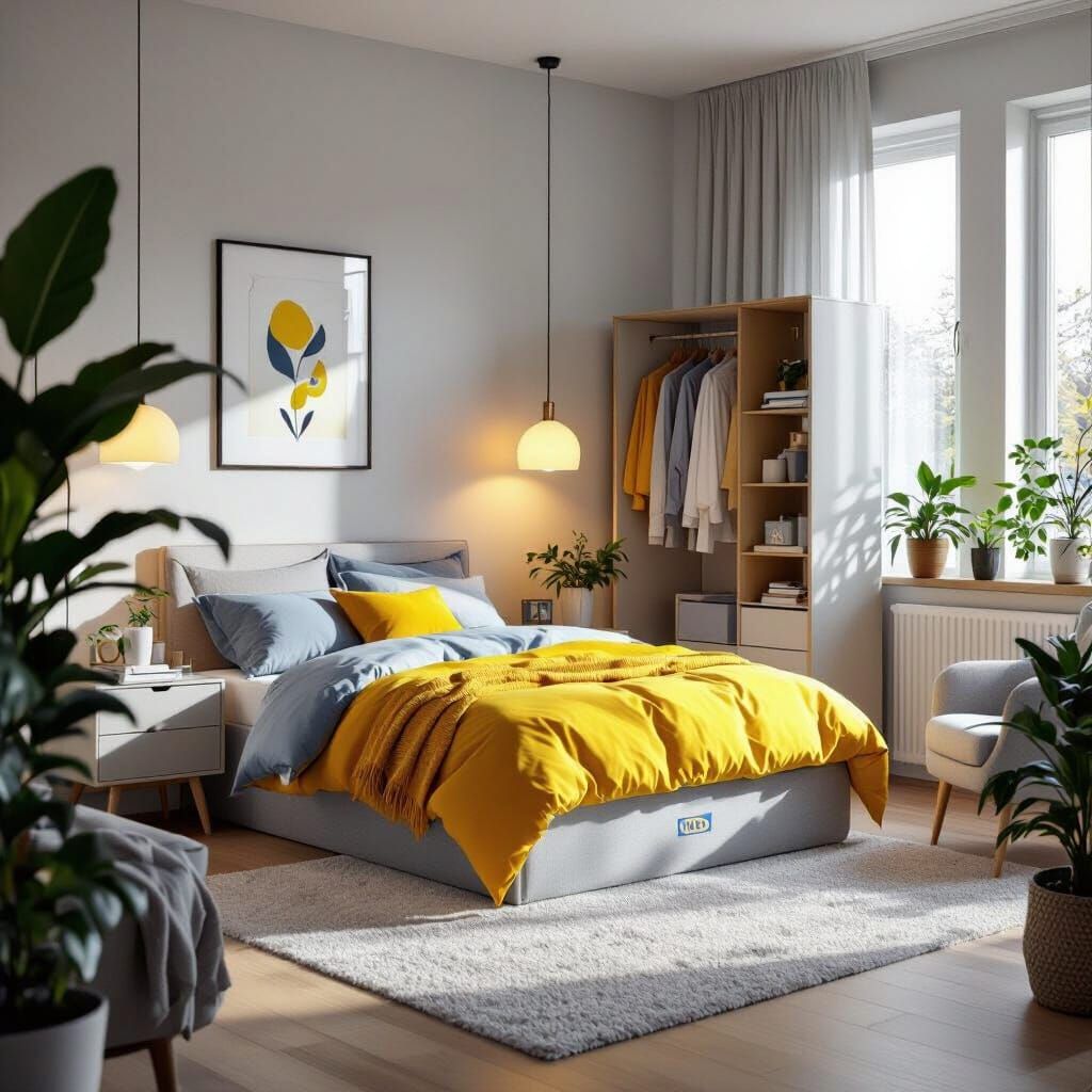 Scandinavian Bedroom Transforms From IKEA Box, Cinematic Mat...
