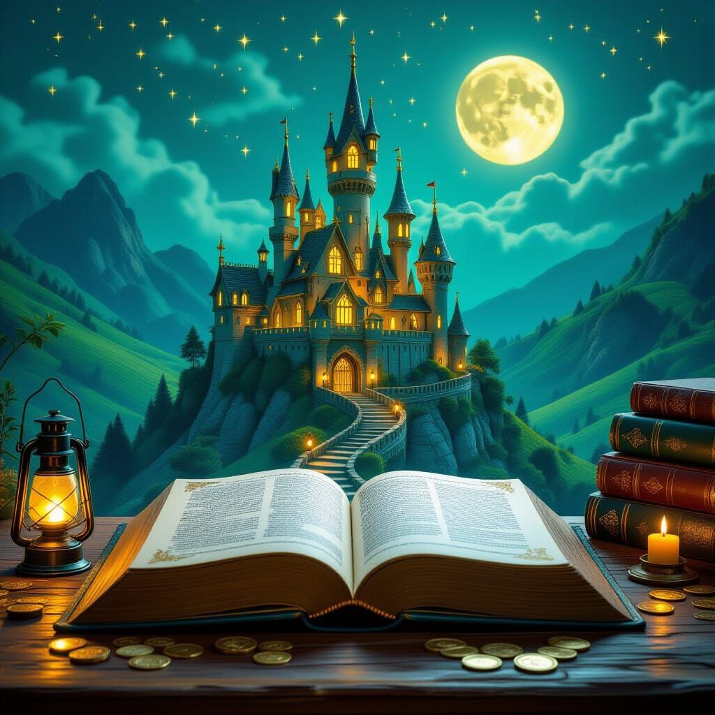 Enchanted Book Opens to Magical 3D Castle