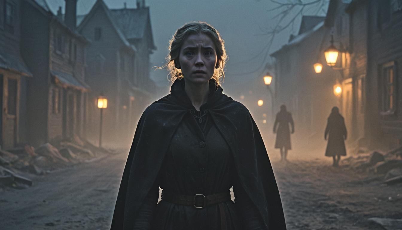 Cinematic Horror: The Vanishing Village in Eerie Mist