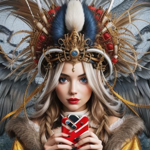 Psychedelic Quartz Sphinx in Surreal CGI Style