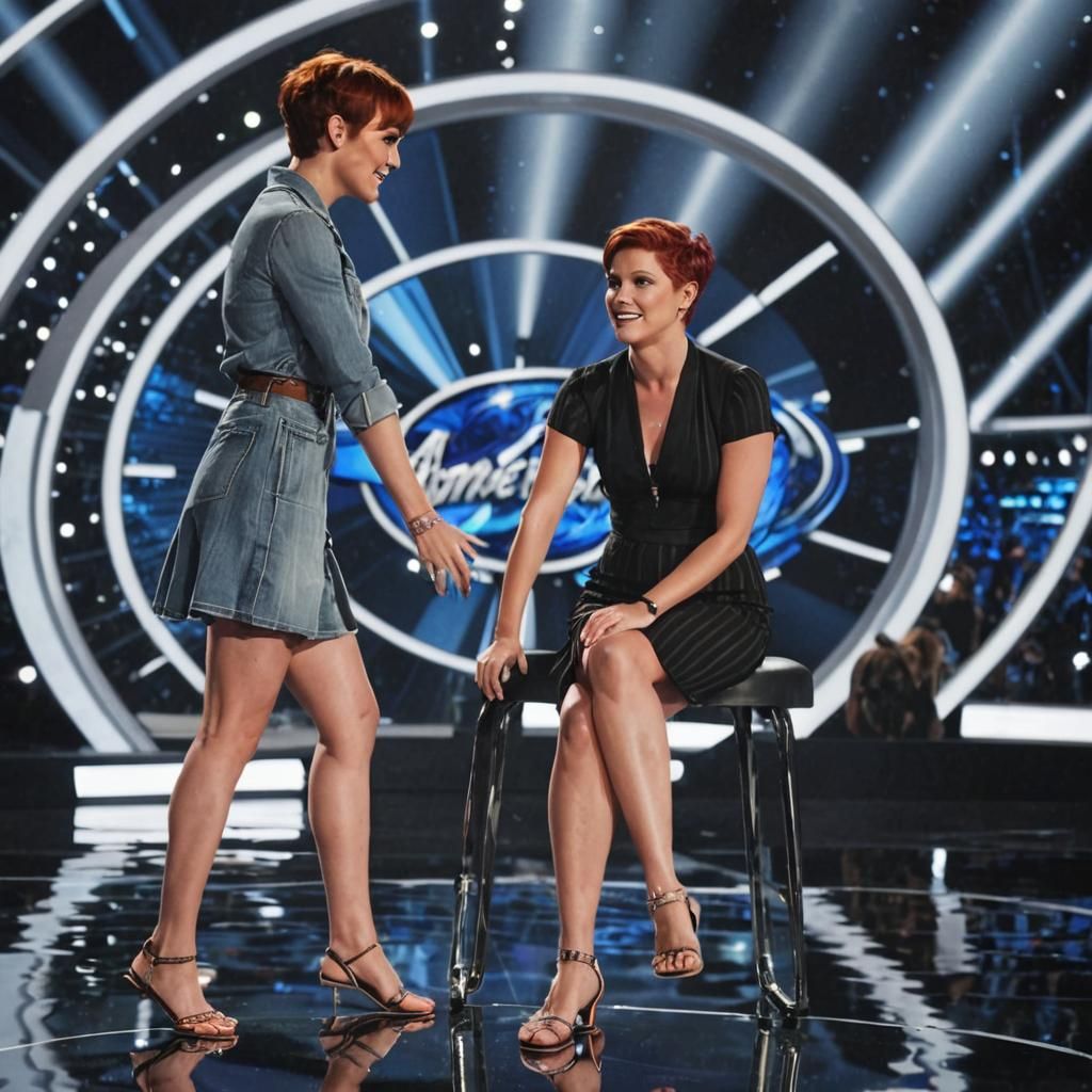Redhead Girl Hypnotized on American Idol: Film Still