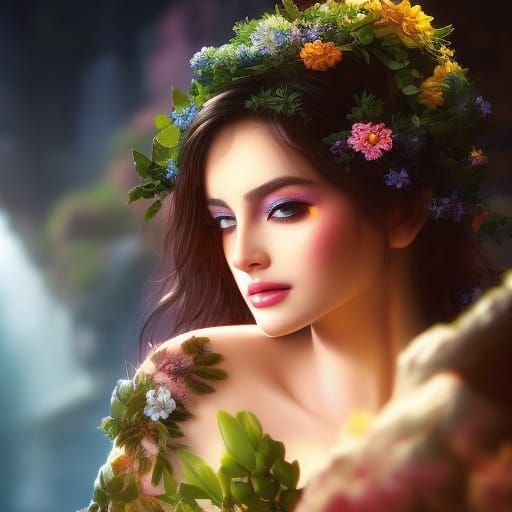 Cyberpunk Aphrodite Portrait in Gritty Fantasy Style