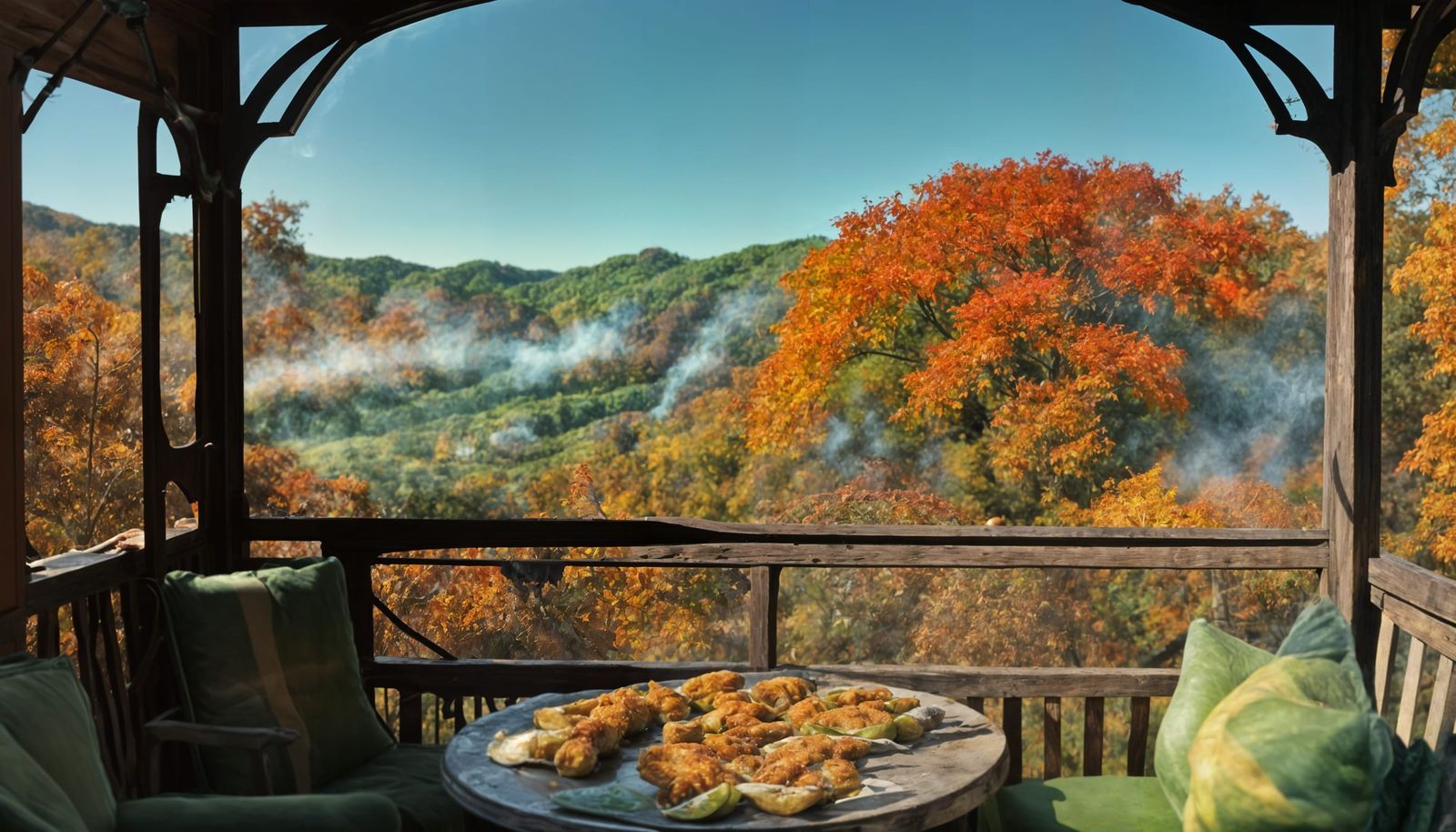 Autumnal Masterpiece: Fried Green Tomatoes in Georgia