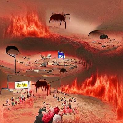 Infernal Hellscape of Fire and Demons