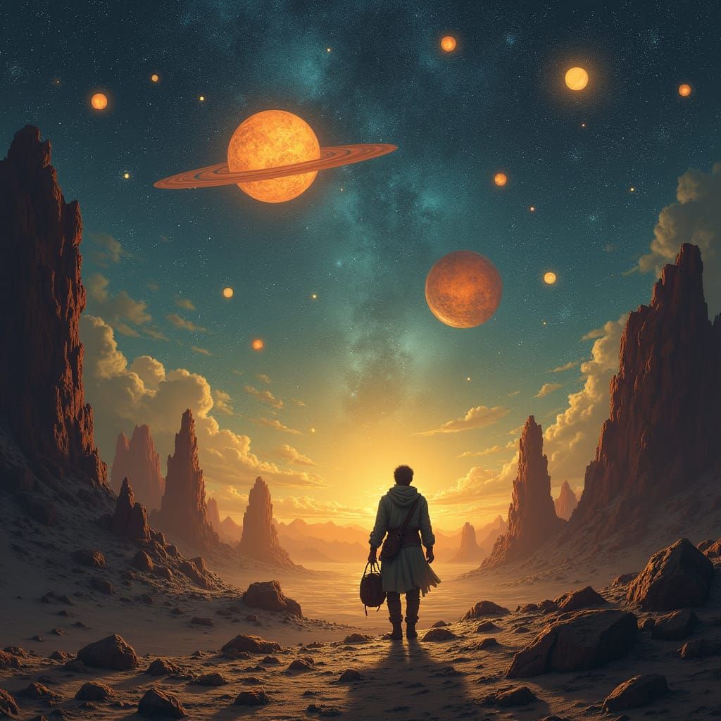 Difficult Journey Through a Celestial Galaxy