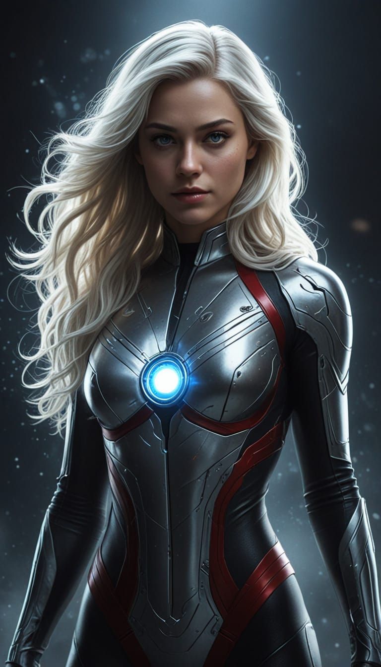 Moonstone: Radiant Cosmic Energy in Pinup Villain Style