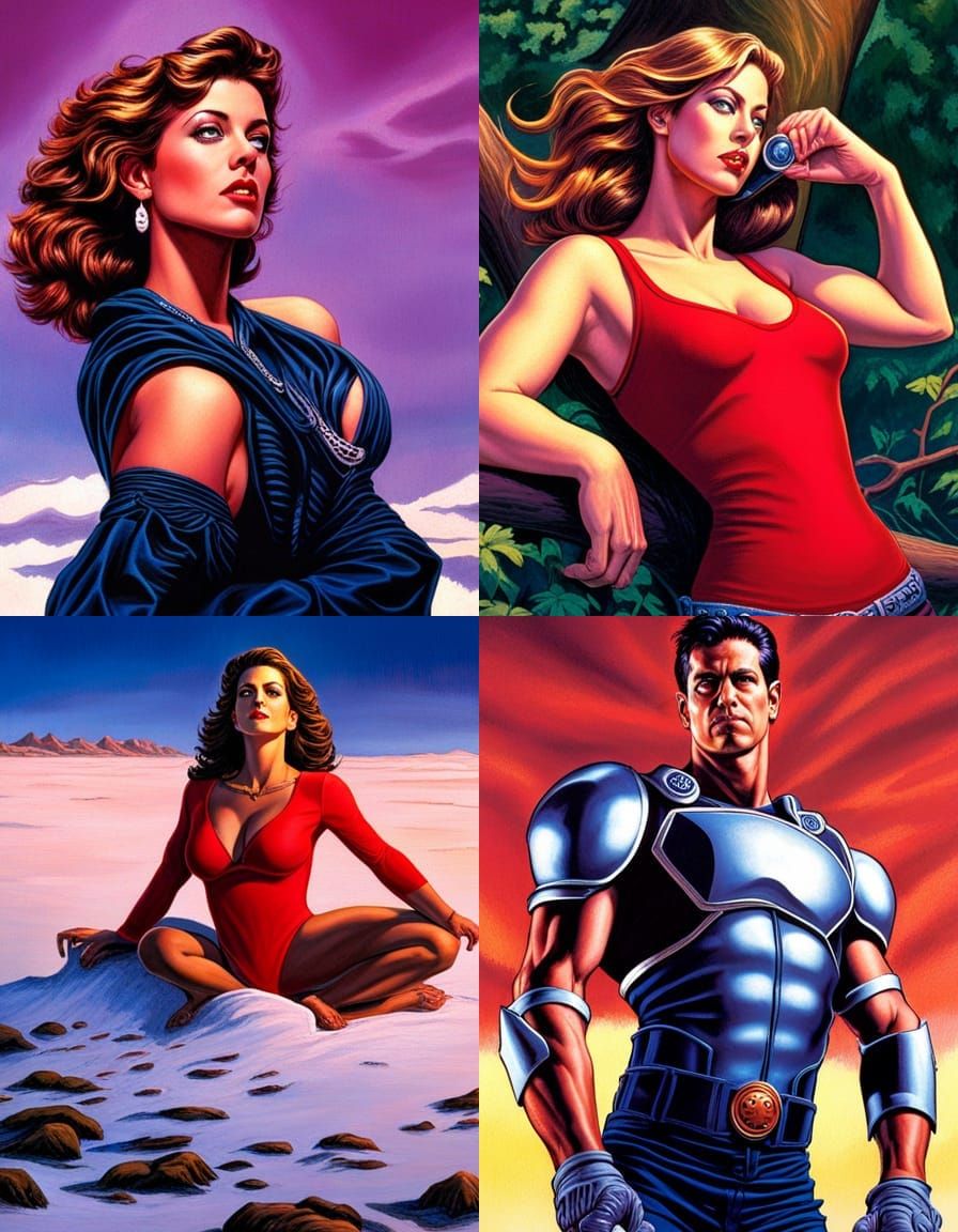 Superhero Comic Art Illustration