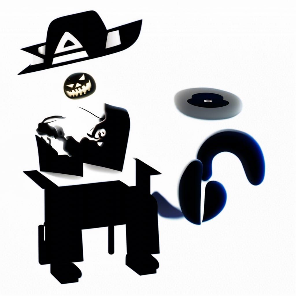 Spooky 3D Halloween Scene