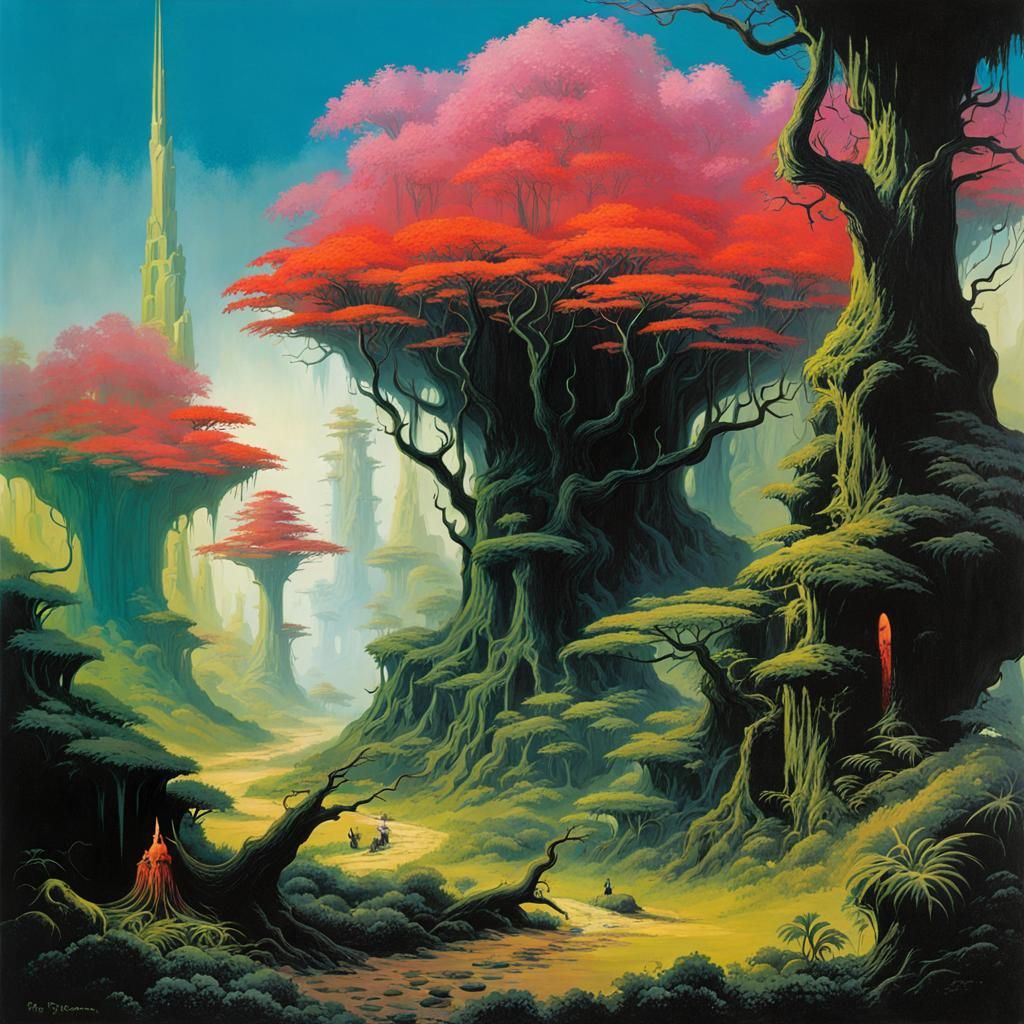 Eldritch Forest in Roger Dean Style