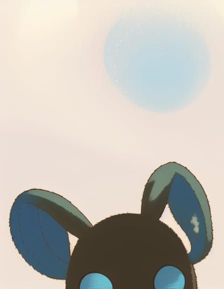 Anime Bunny Engineer in Studio Ghibli Style