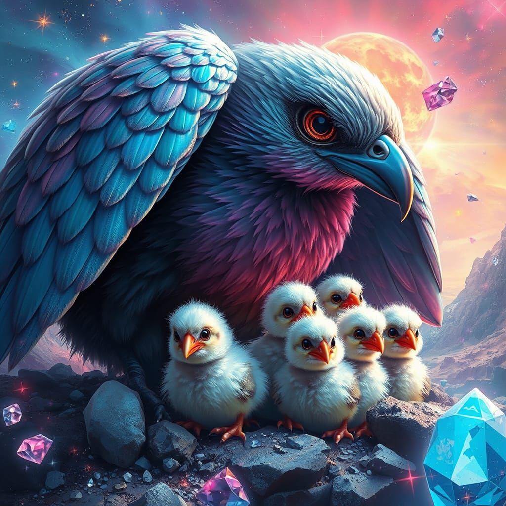 Motherly Guardian in Cosmic Landscape