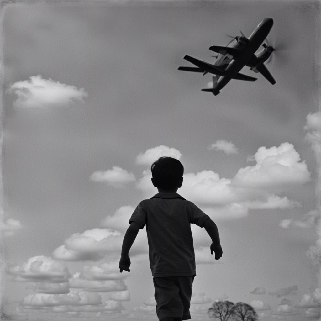 Father and Son: A Cinematic Film Still