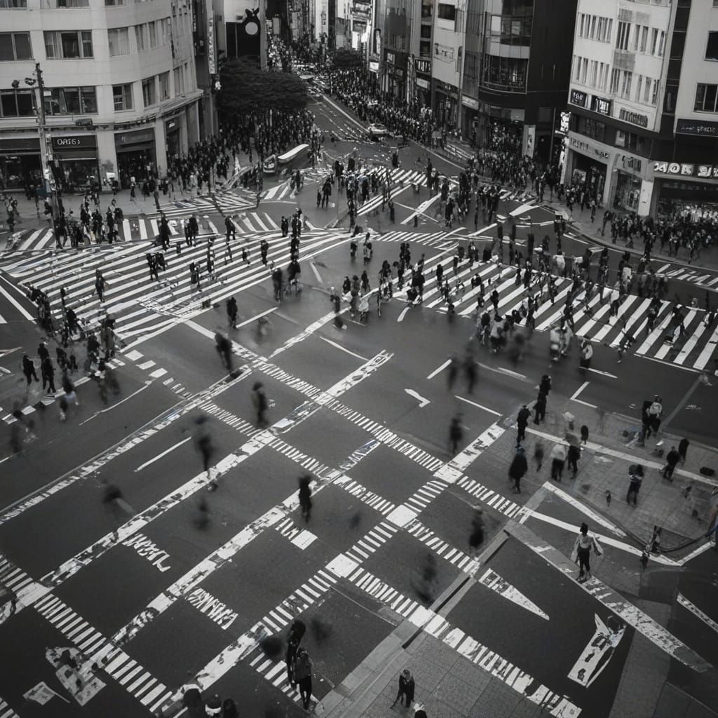Shibuya Crossing Time-Lapse: Cinematic Tokyo Scene