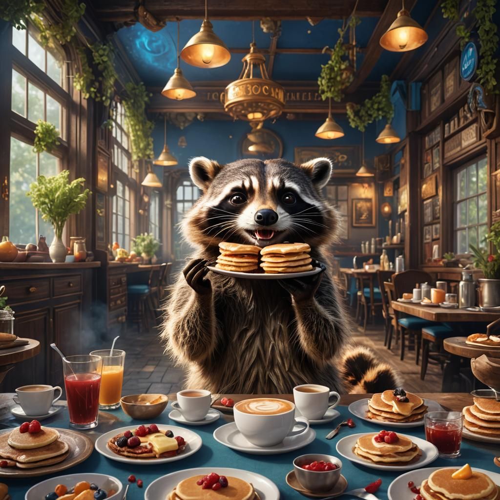 Raccoon's Fine Dining: Pancakes in Unreal Engine