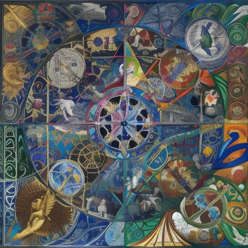 Detailed 3D Geometric Abstract in Photorealistic Style