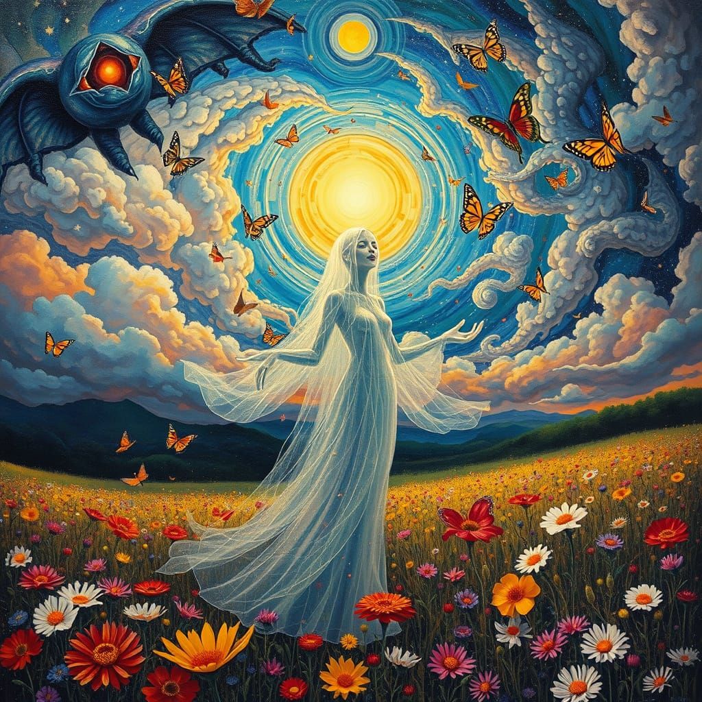 Psychedelic Utopia: Sacred Geometry in Hieronymus Bosch Styl...