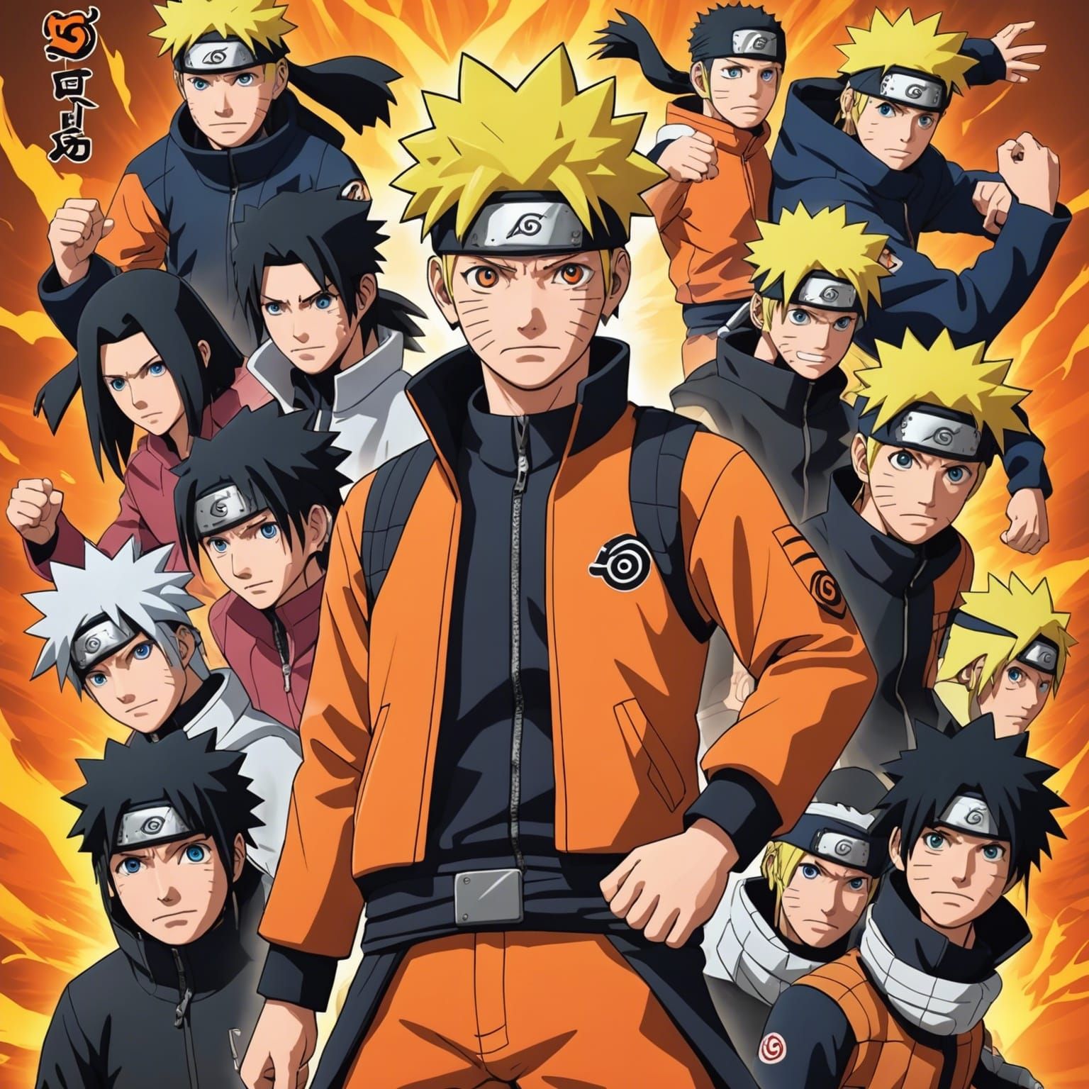 AI Interpretation of Naruto