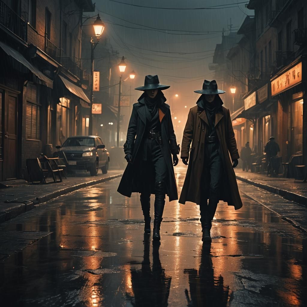 Female Assassin in Moody Cinematic Style