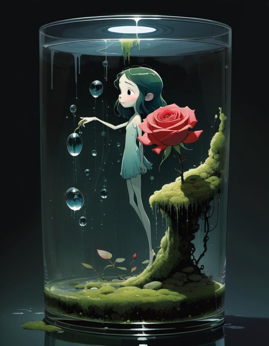 Octopus Garden: An Ink and Glass Dreamscape