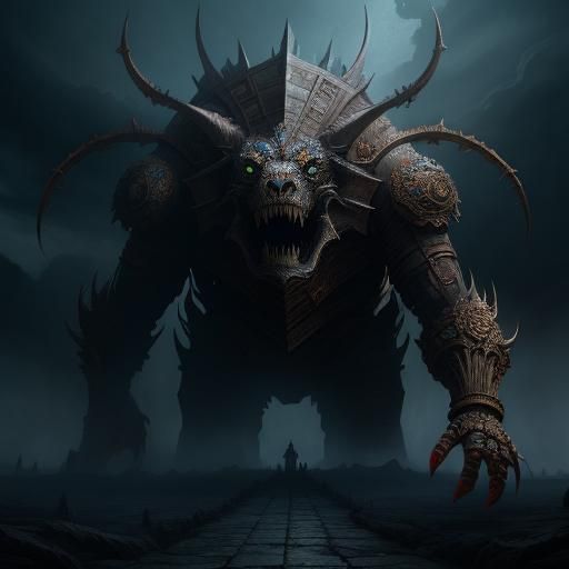 Epic Polymorph Hellscape: Digital Matte Painting