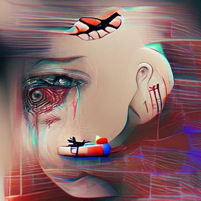 Abstract Image Exploring the Concept of Trauma