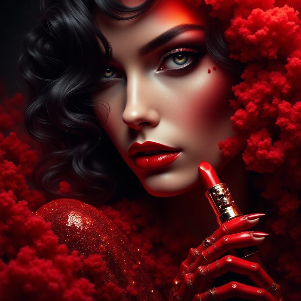 Vampy Vixen in Superhyperrealism