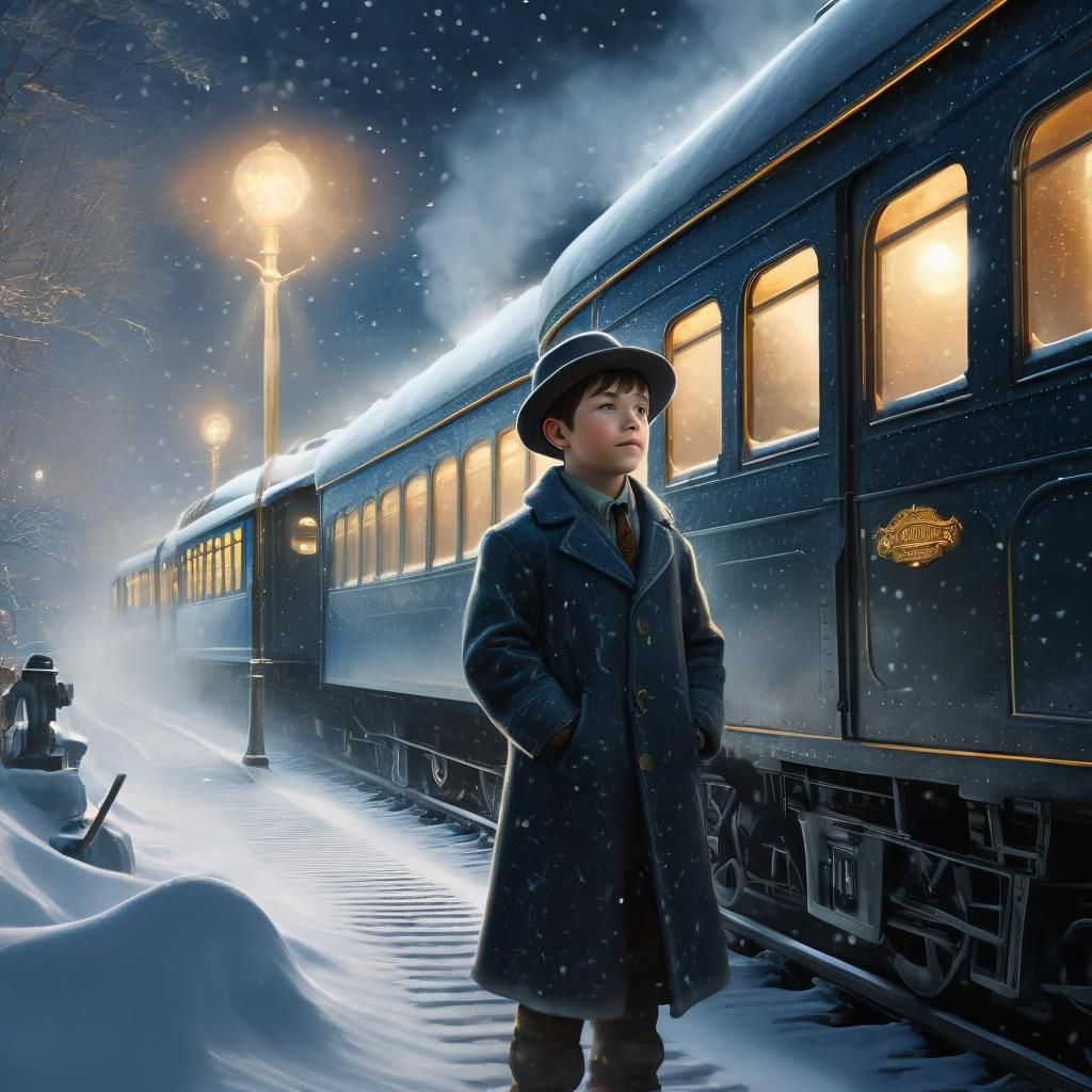 Magical Polar Express Journey in Snowy Wonderland