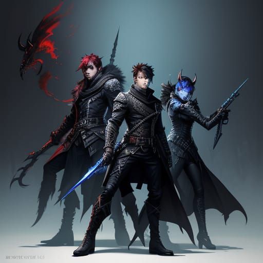 K-Pop Group as Demon Hunters in Dramatic Concept Art