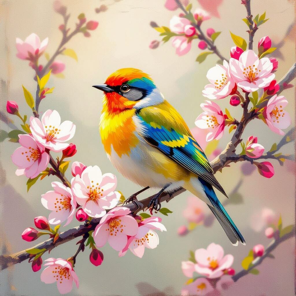 He is a riot of color!!