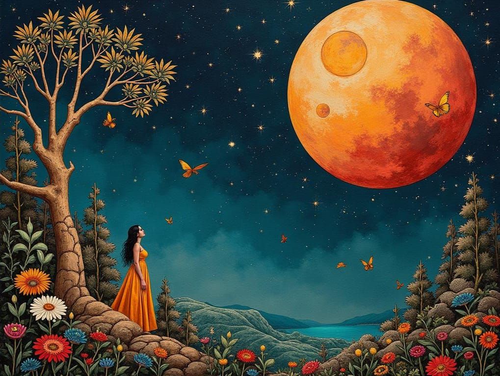 Falling into Forever: A Cloisonné Dreamscape