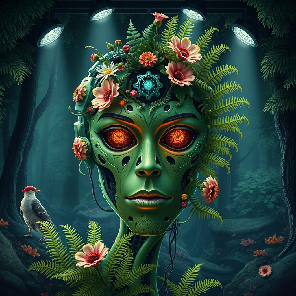 Biomechanical Pollination: Mystical Flora Infusion