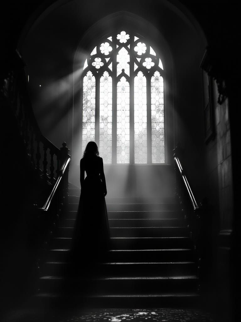 Regal Manor Lady in Mystical Light