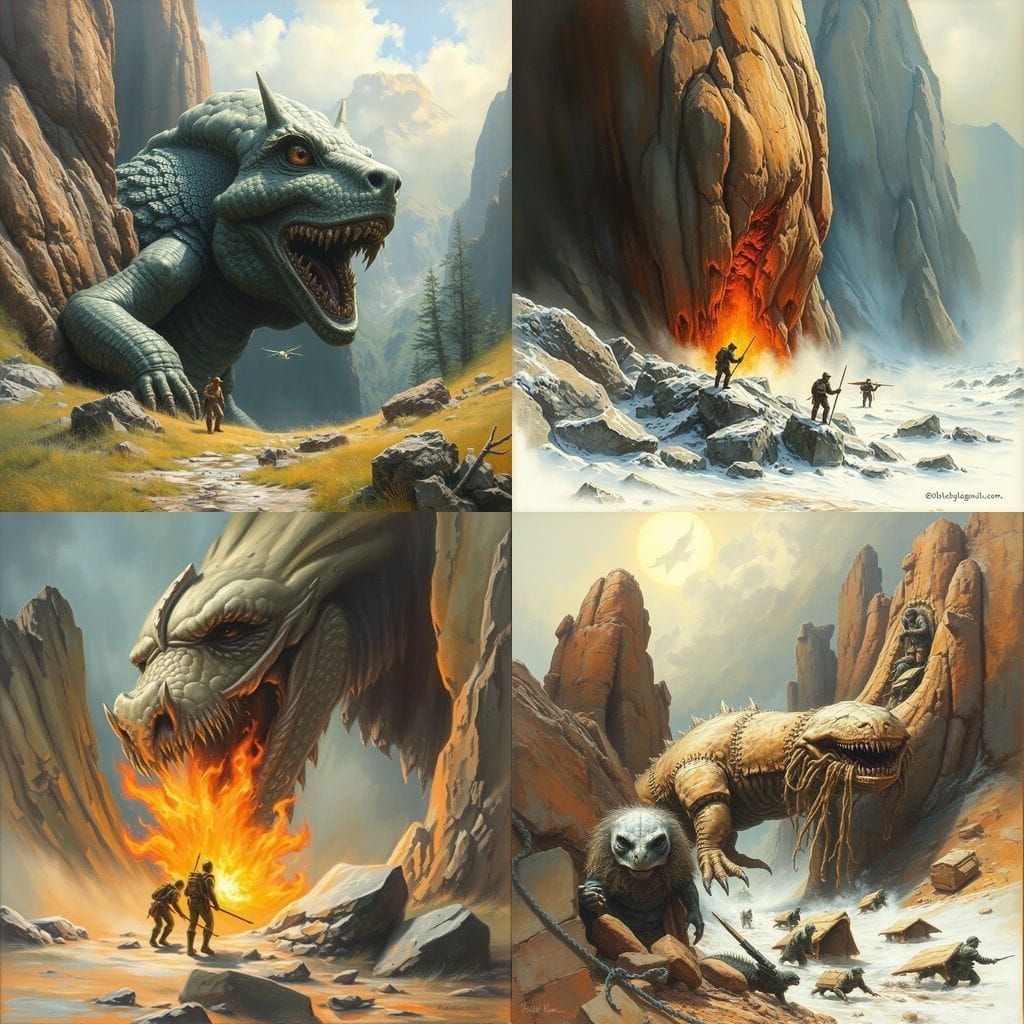 Cosmic Fantasy Scene in Traditional Sci-Fi Style