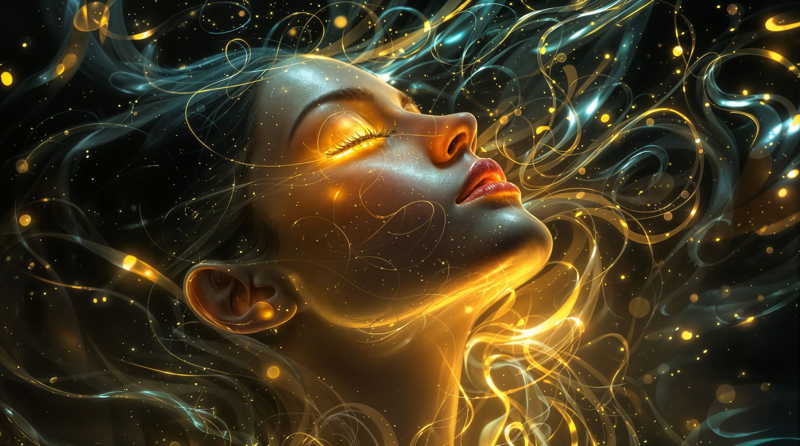 Glowing Radiant Beauty in Closeup