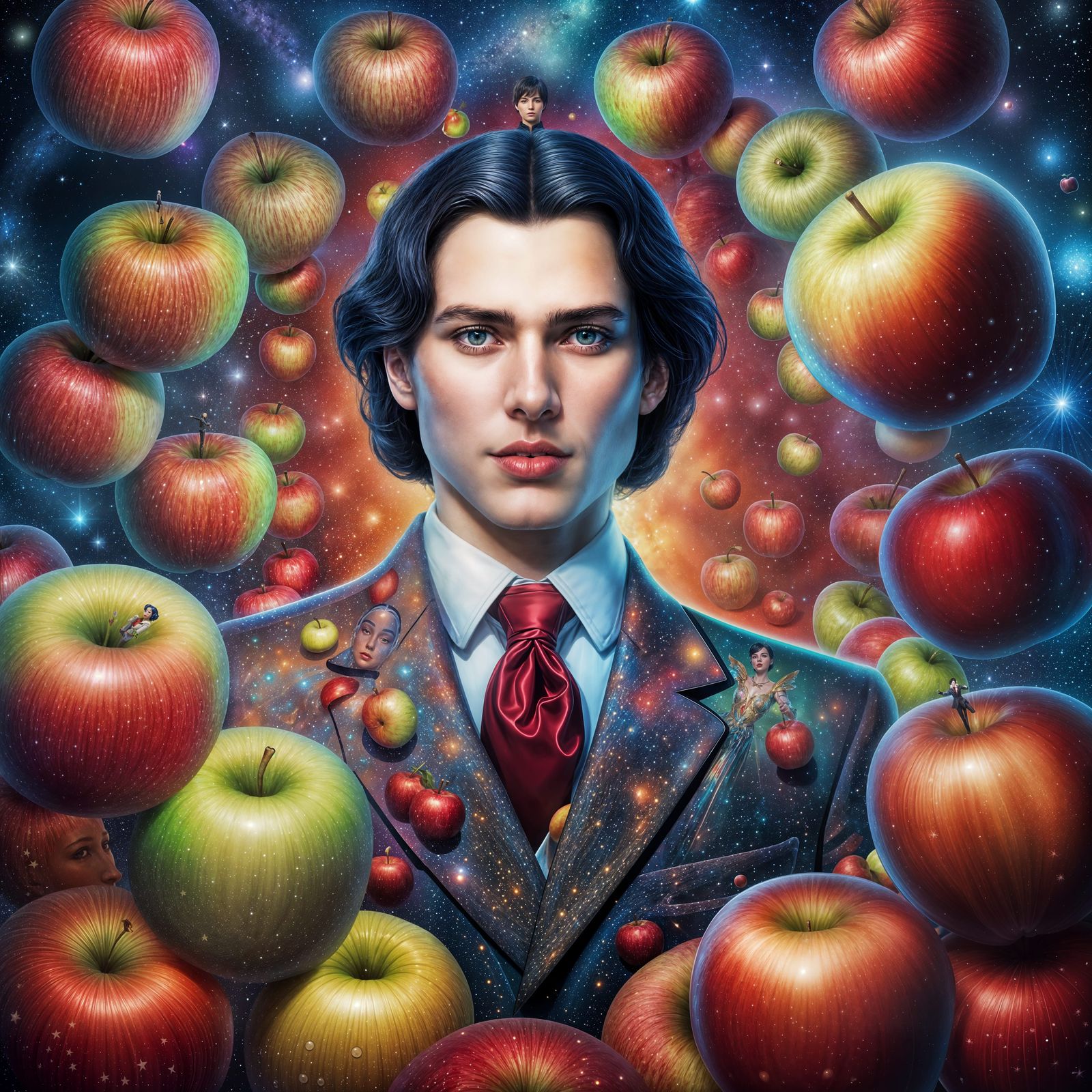 Snow White Reimagined: Male in Suit, Cosmic Art