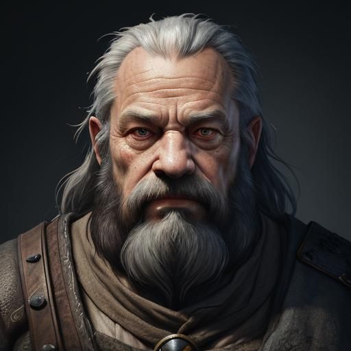 Aged Old Grizzled Dwarf Cleric
