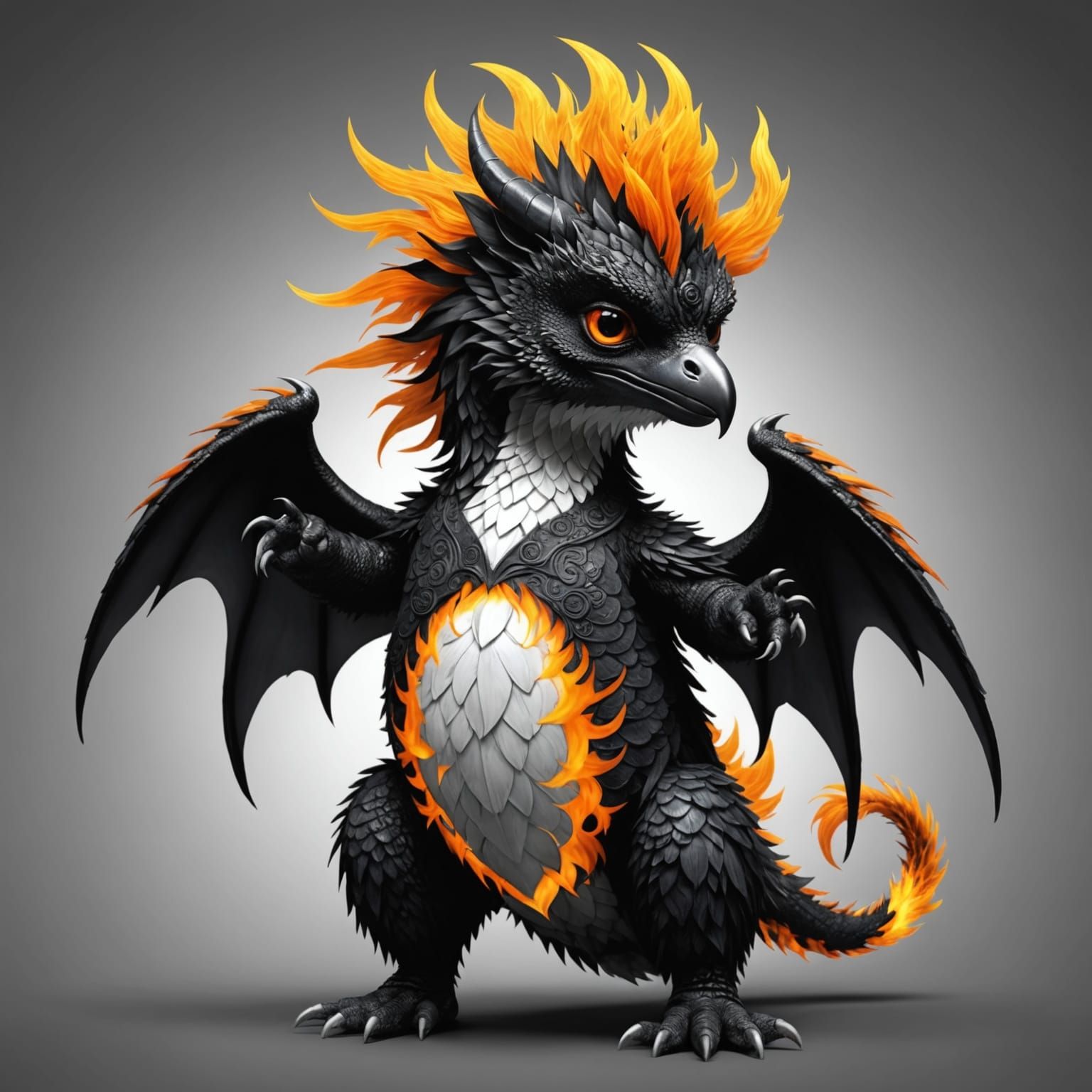 Penguin Chinese dragon hybrid.