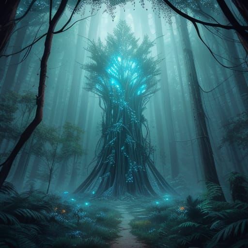 Mysterious Forest Structures Woven From Spiderwebs