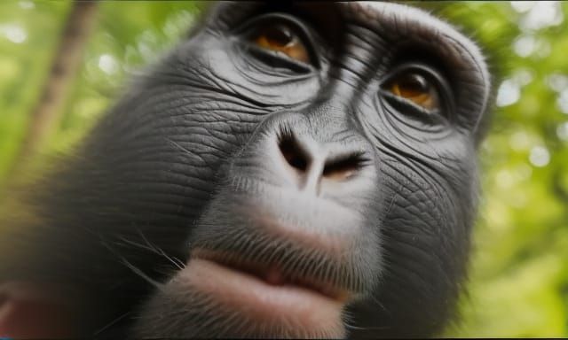 Monkey Selfie Generated by AI