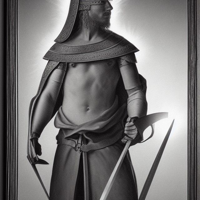 Fibonacci Medieval Warrior in Divine Light