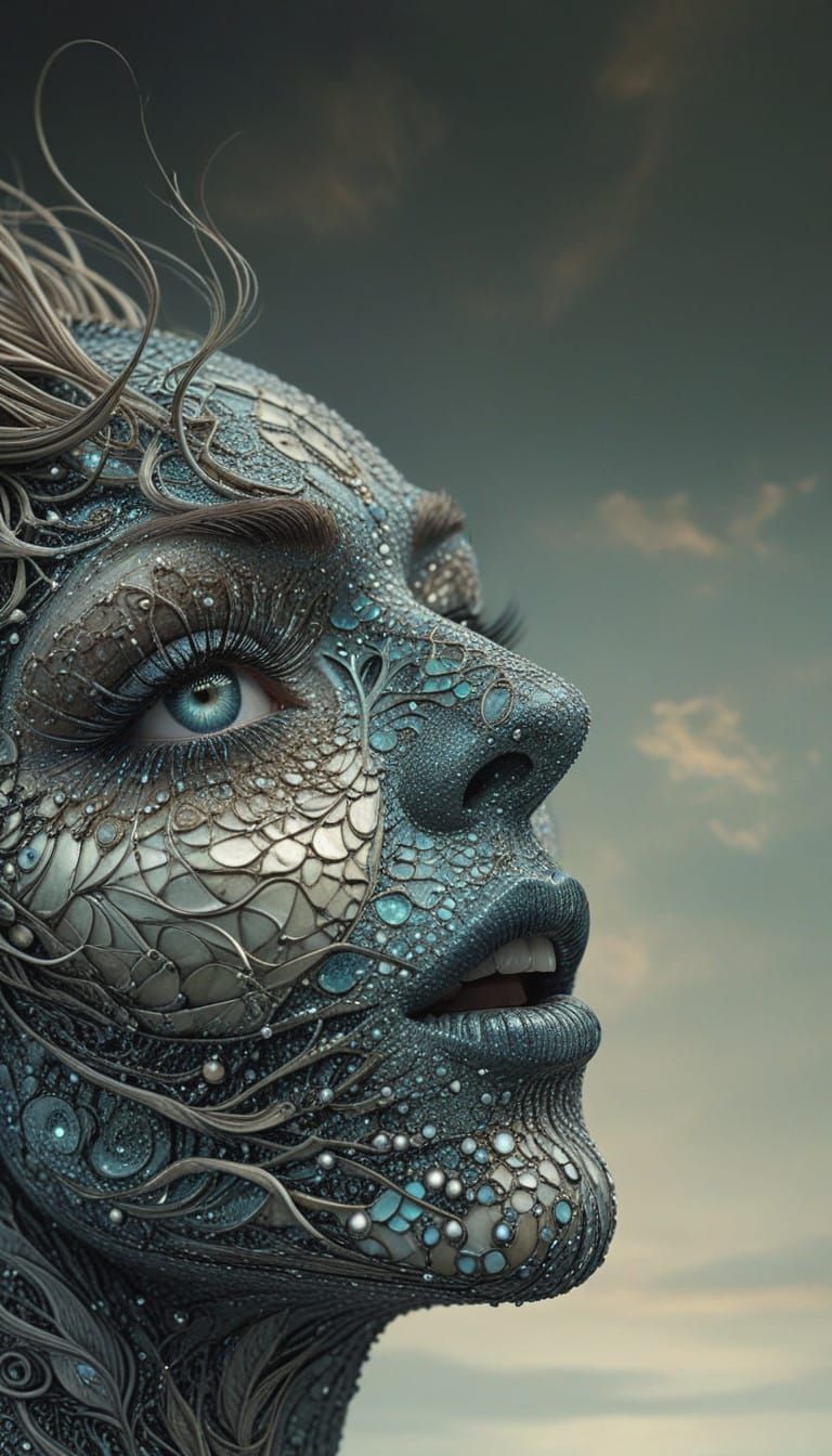 Surreal Art Nouveau Portraits of Androgynes in Whimsical Dan...