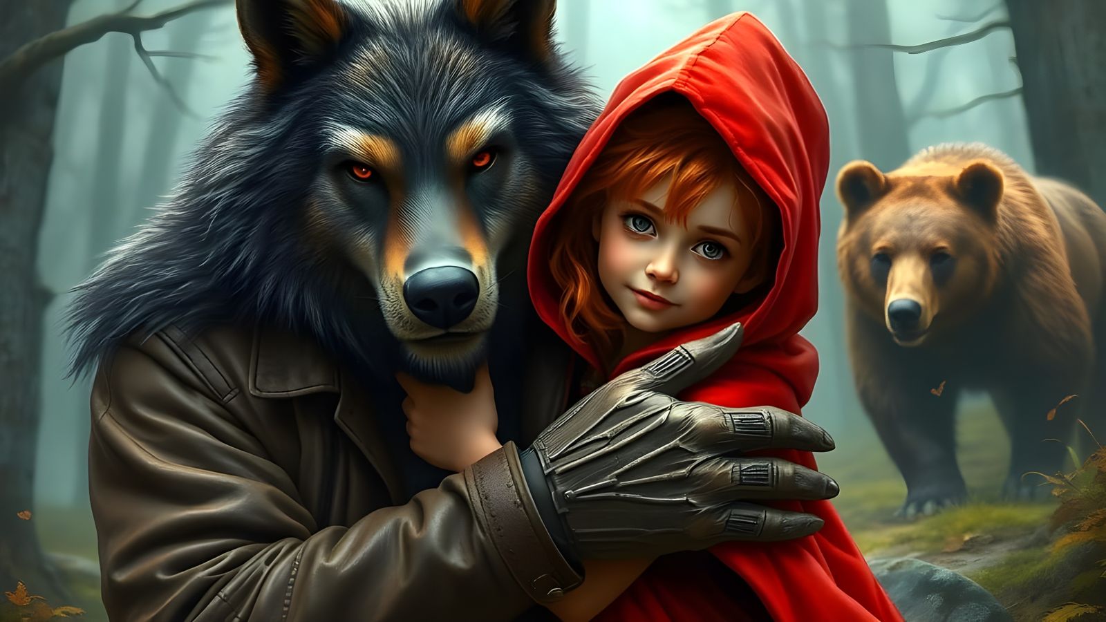 Wolf Protector: Big Bad Wolf and Little Red Riding Hood