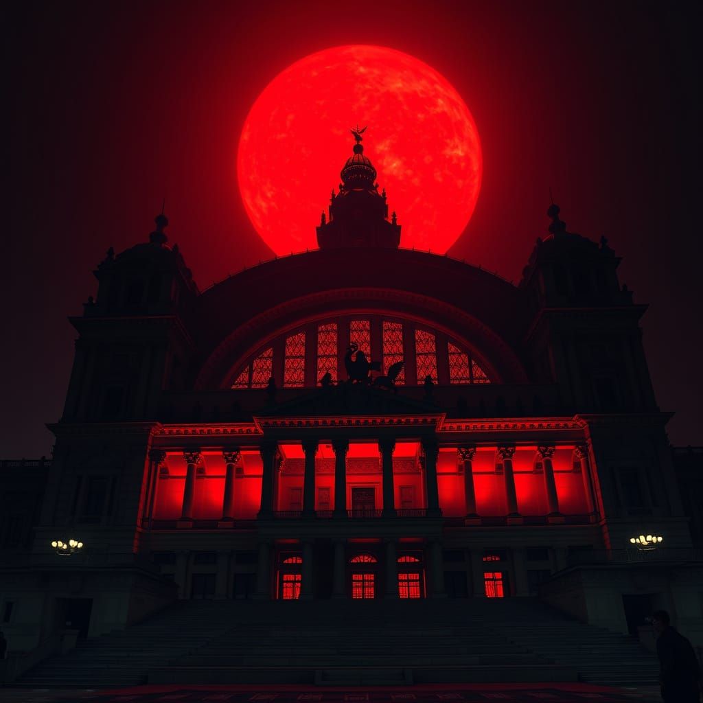 Colossal Volkshalle Under Eerie Black Sun