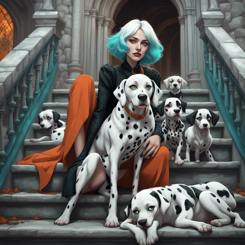 Cruella De Vil and the 101 Dalmatians: Concept Art