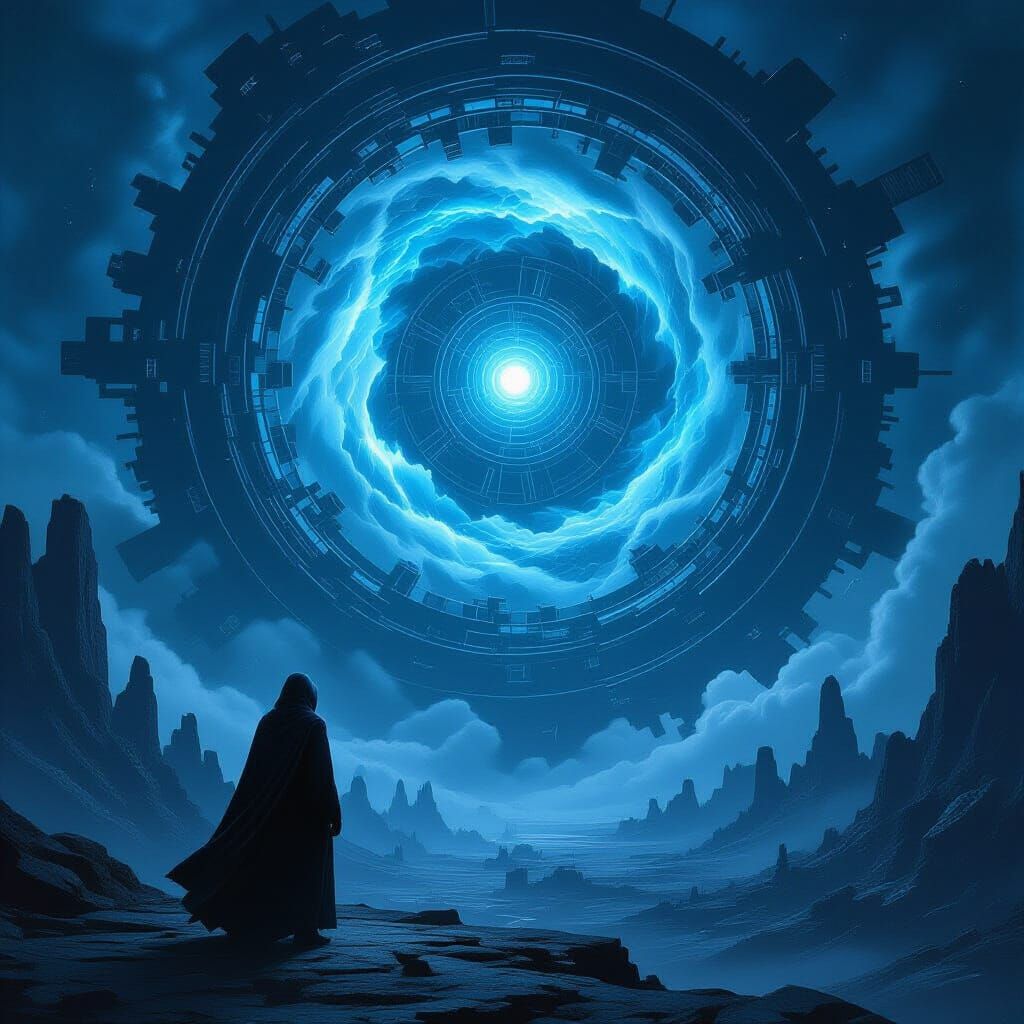 Clockwork Planet with Cosmic Gears in Biomechanical Style